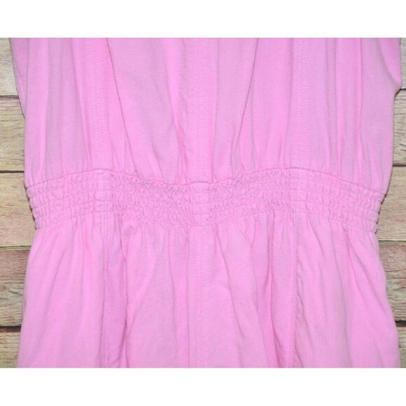 Splendid Pink Hana Romper Shorts Sleeveless Size L Pockets Elastic Waist Summer - Picture 4 of 8